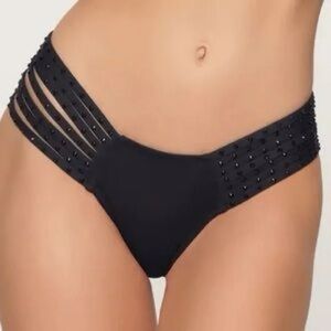 SKIMS Rhinestone Strappy Bikini Bottoms NWT